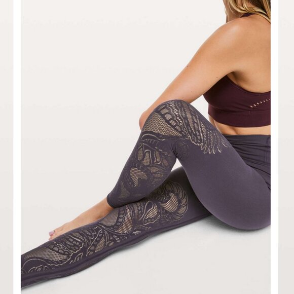 Lululemon Reveal Tight Lattice Paisley 6 in Boysenberry - Picture 14 of 14